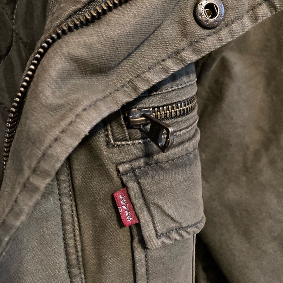 Levi’s Canvas style jacket sz XL Green - Picture 2 of 6